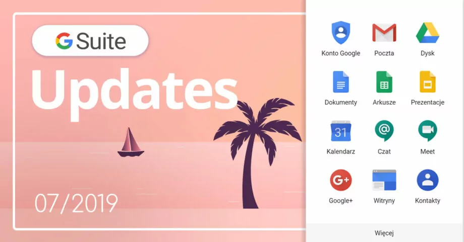 Nowości w G Suite 07/2019