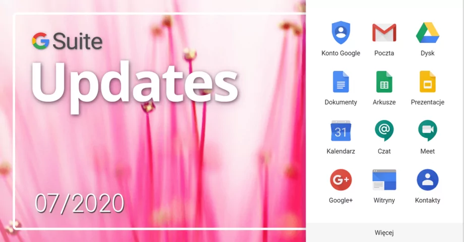 Nowości w G Suite z lipca 2020