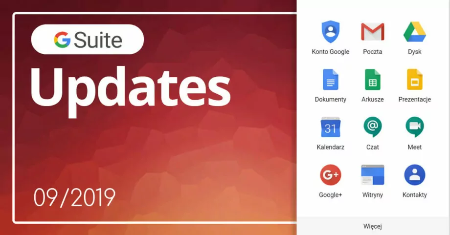 Nowości w G Suite 09/19