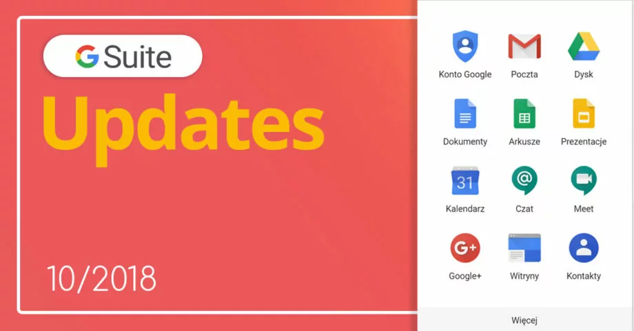 Nowości w G Suite 10/2018