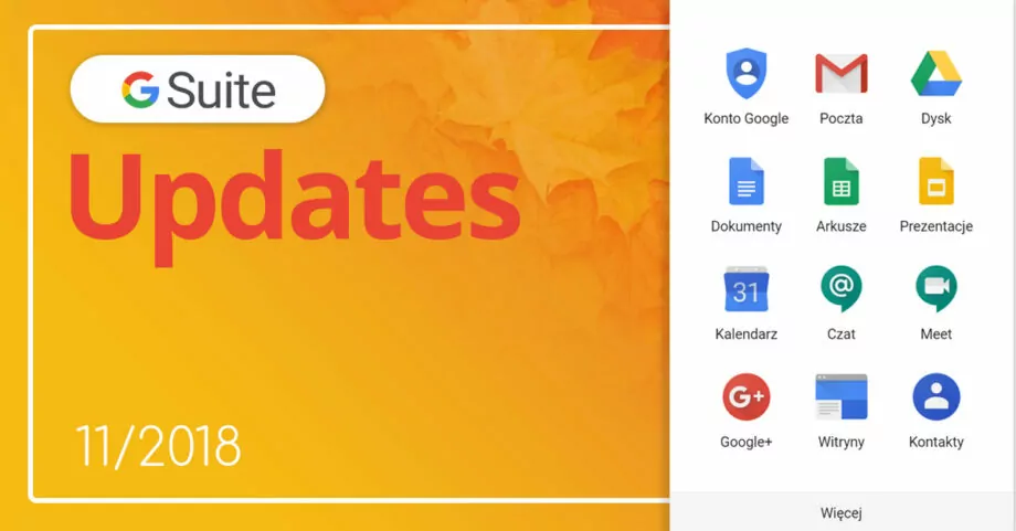 Nowości w G Suite 11/2018