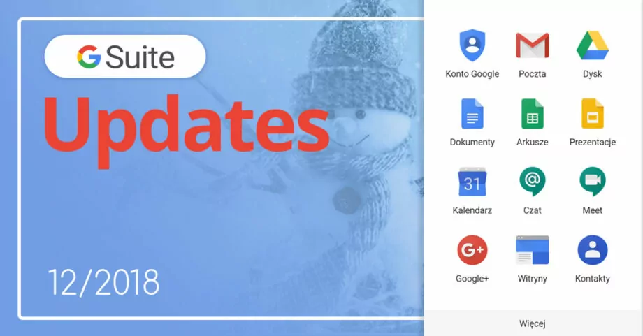 Nowości w G Suite 12/2018