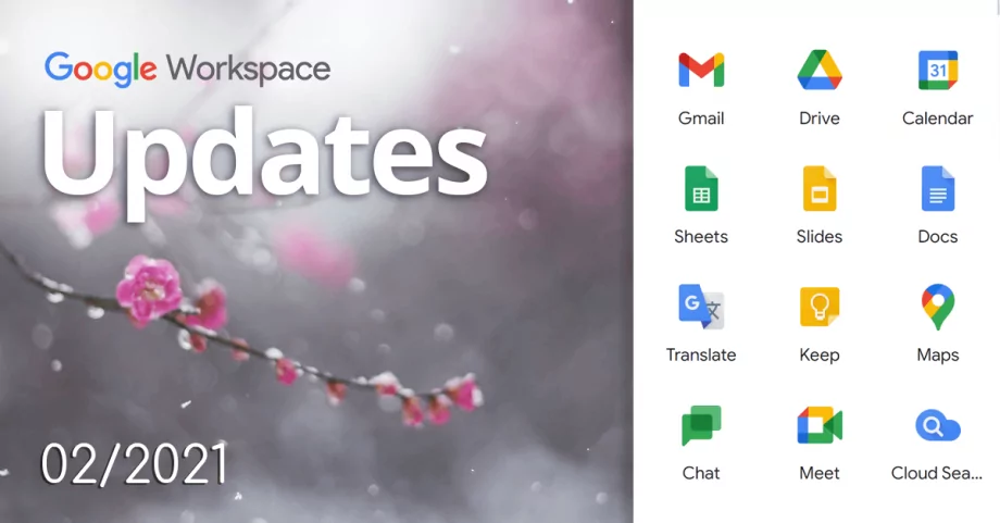 Nowości w Google Workspace z lutego 2021
