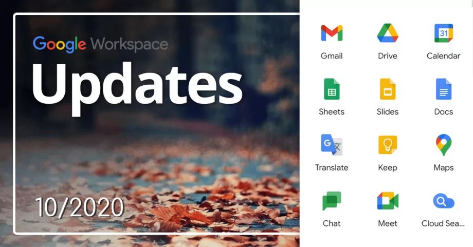 Nowości w Google Workspace z października 2020