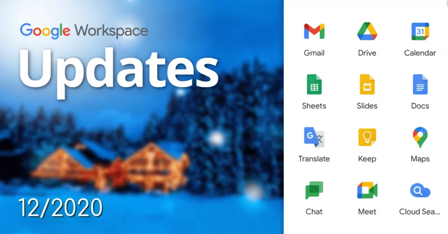 Nowości w Google Workspace z grudnia 2020