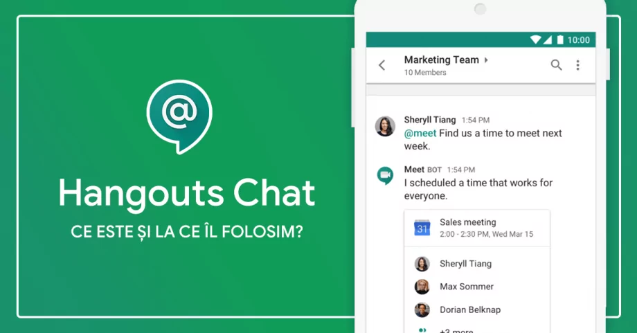 Google Hangouts Chat  – ce este și la ce îl folosim?
