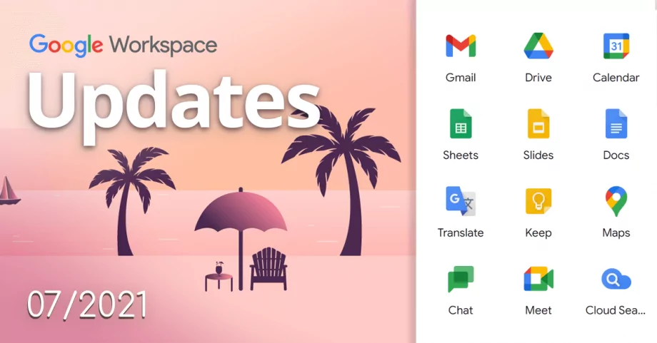Nowości w Google Workspace z lipca 2021