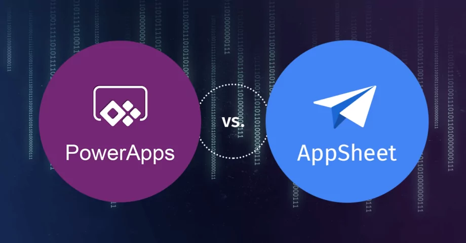 Power Apps vs AppSheet. Comparație între platformele low code și no code