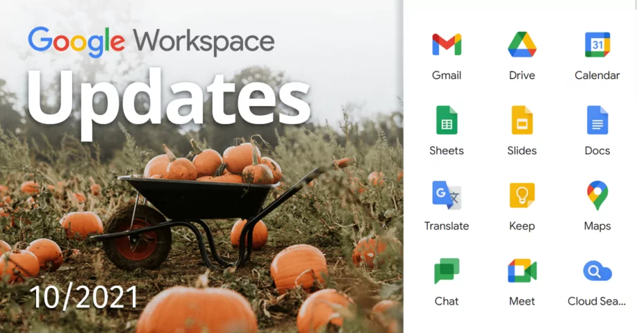 What’s new in Google Workspace for October 2021